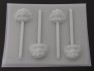 301sp Raspberry Turnover Face Chocolate or Hard Candy Lollipop Mold